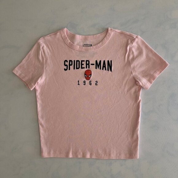 Marvel Spiderman Pink Baby Tee - Picture 1 of 4
